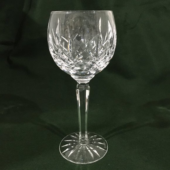 Waterford Crystal Lismore Balloon Hock Wine Glass 7 1/2 x 3 D" Signed Vintage - Picture 2 of 5